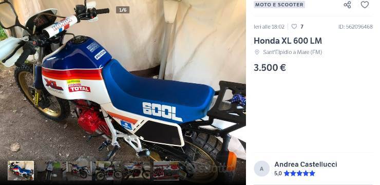 Honda XL 600 LM grande sconto