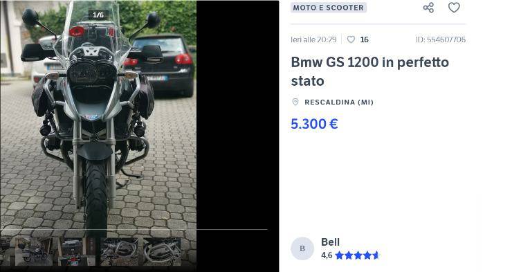 BMW GS 1200 prezzo basso
