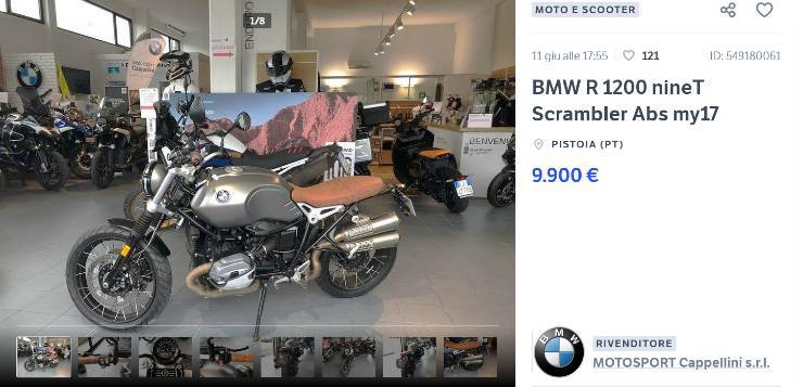 BMW R1200 Scrambler prezzo stracciato