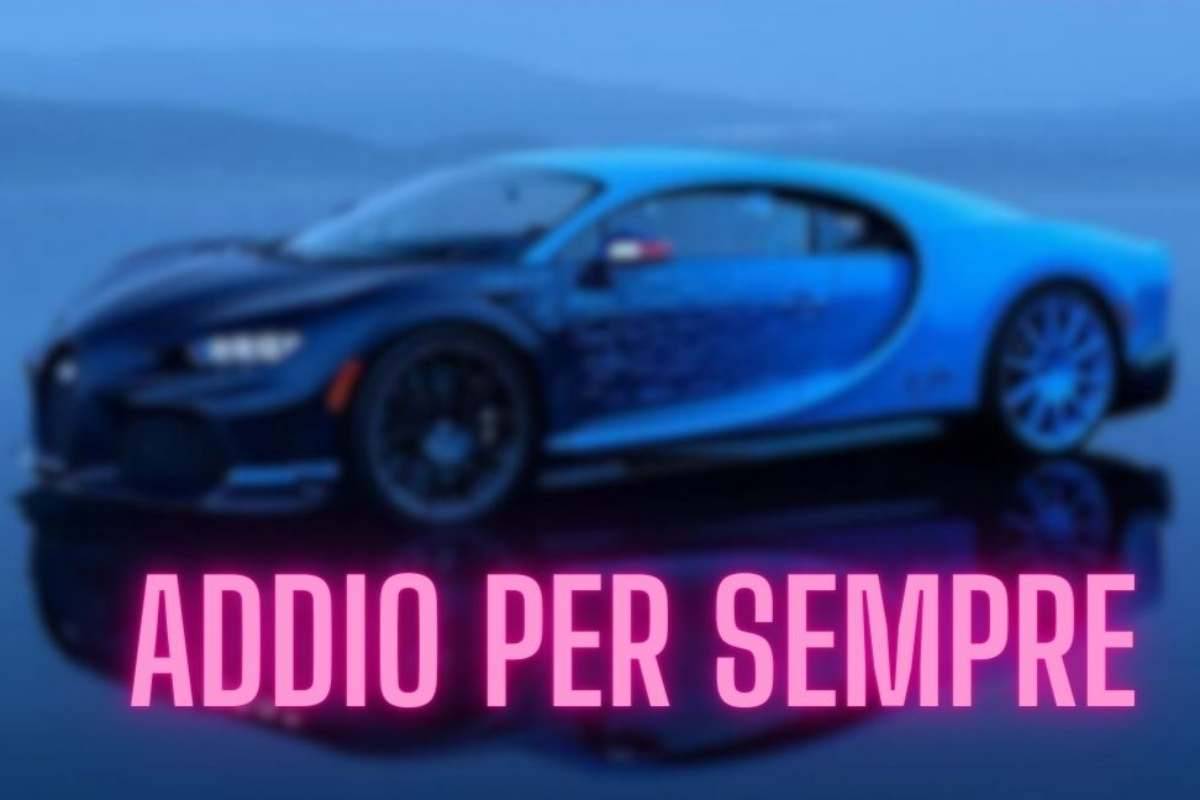 Bugatti addio supercar