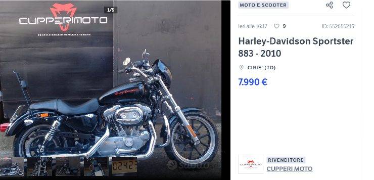 Harley-Davidson Sportster offerta usata