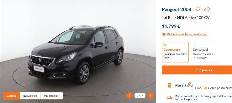 SUV Peugeot prezzo regalo