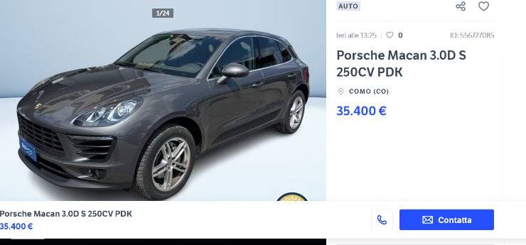 Porsche Macan prezzo basso SUV