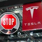 Tesla stop produzione