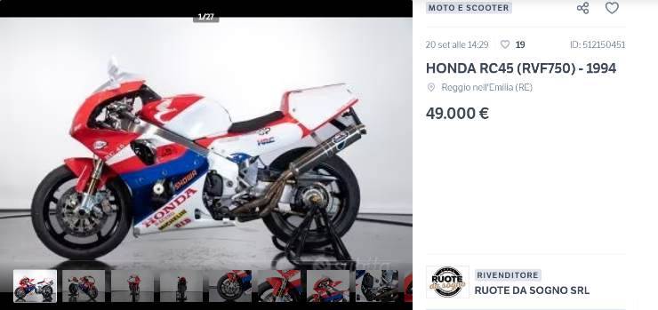 Honda RC45 tutti i dettagli