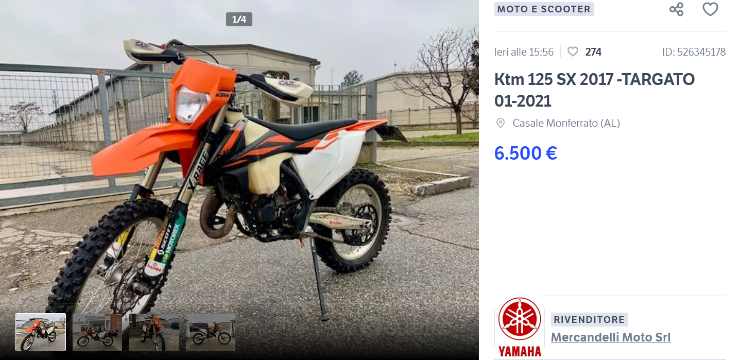 KTM occasione mercato usato