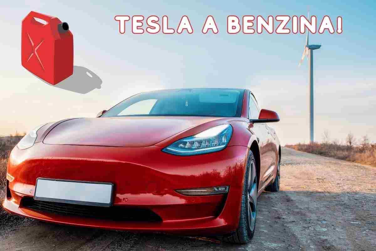 Tesla model 3 a benzina