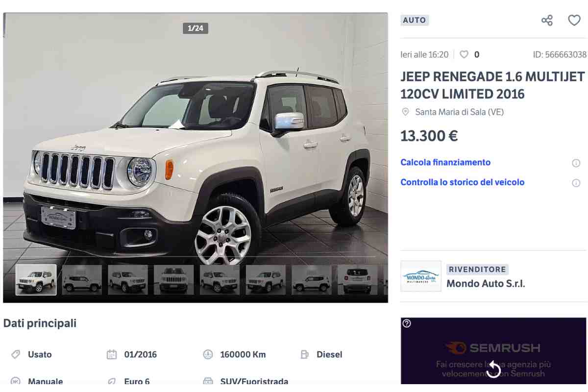 Jeep Renegade affare