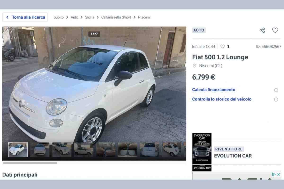 Fiat 500 sotto i 10mila euro