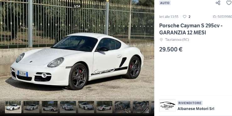 Porsche Cayman prezzo e dettagli