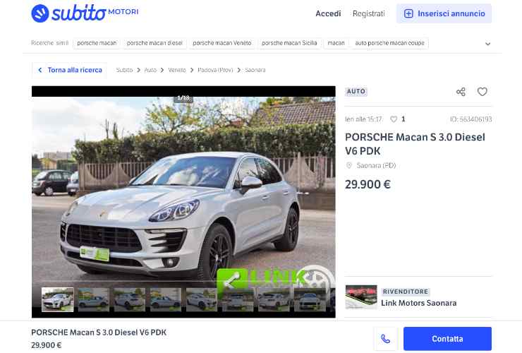 Porsche Macan usata