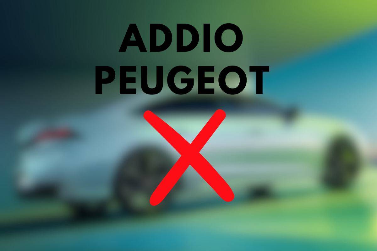 Addio Peugeot: via dai listini