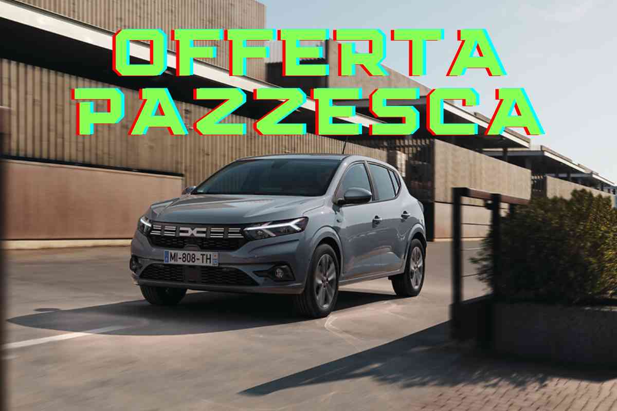 Dacia Sandero, offerta pazzesca