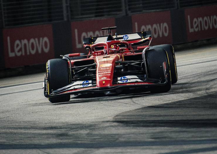 Ferrari nuova ala Charles Leclerc