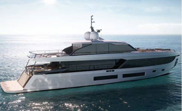 Azimut Benetti con motore Rolls Royce