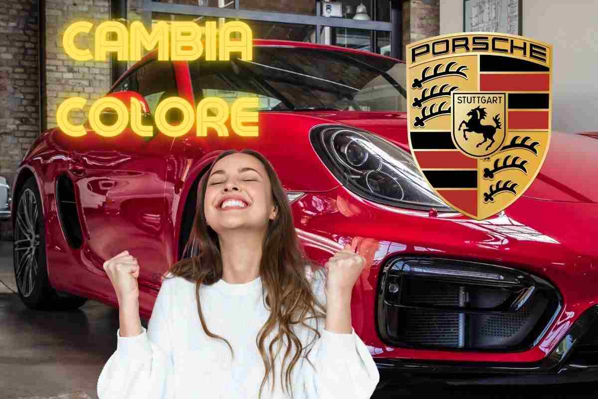 La Porsche ora cambia colore