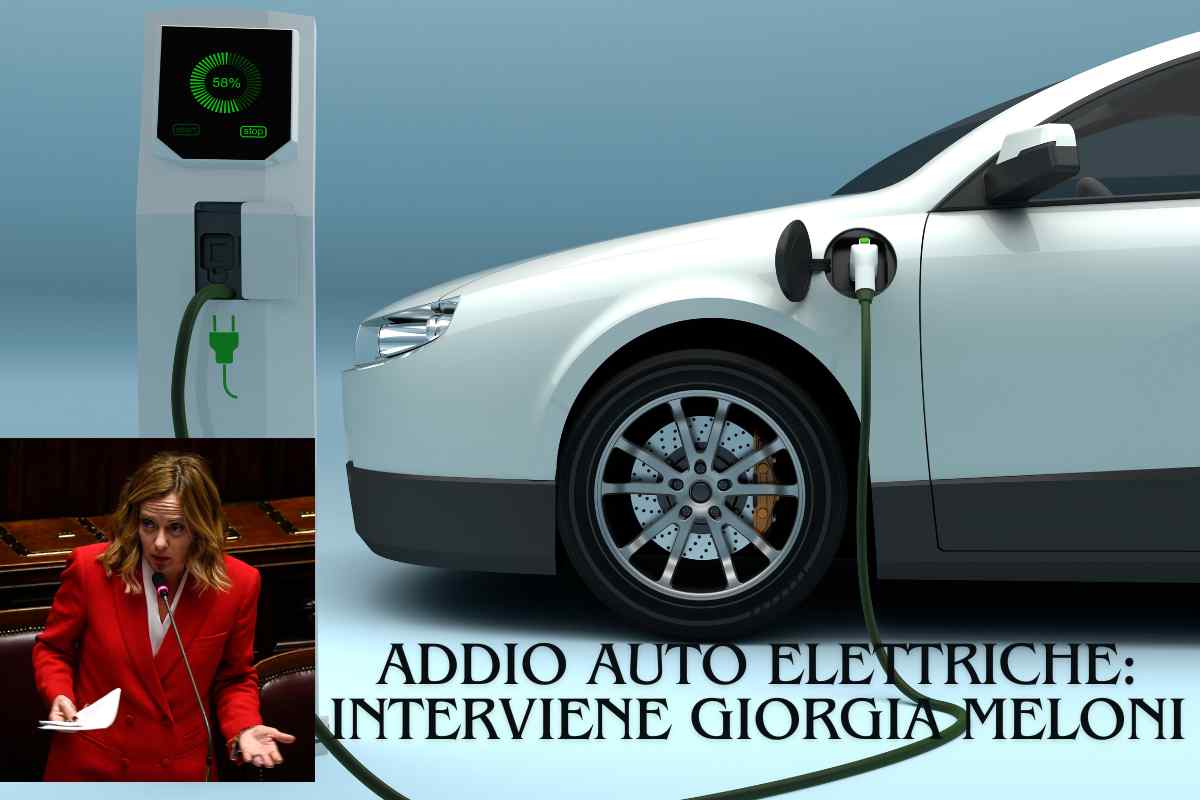 Auto elettriche addio: parla Giorgia Meloni