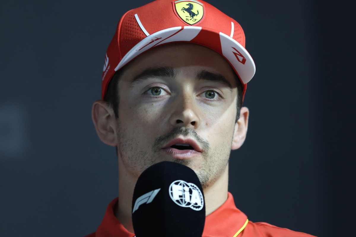 Charles Leclerc in conferenza stampa