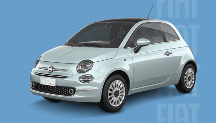 La FIAT 500 Hybrid a noleggio