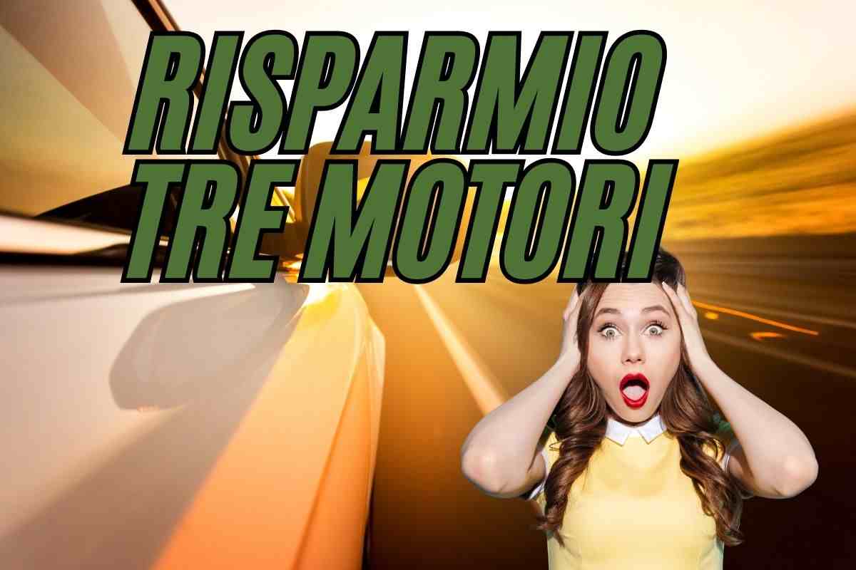 Auto con tre motori, risparmio pazzesco