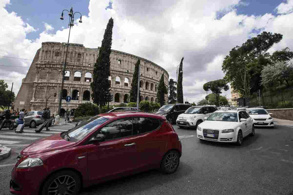 Traffico in cambiamento a roma