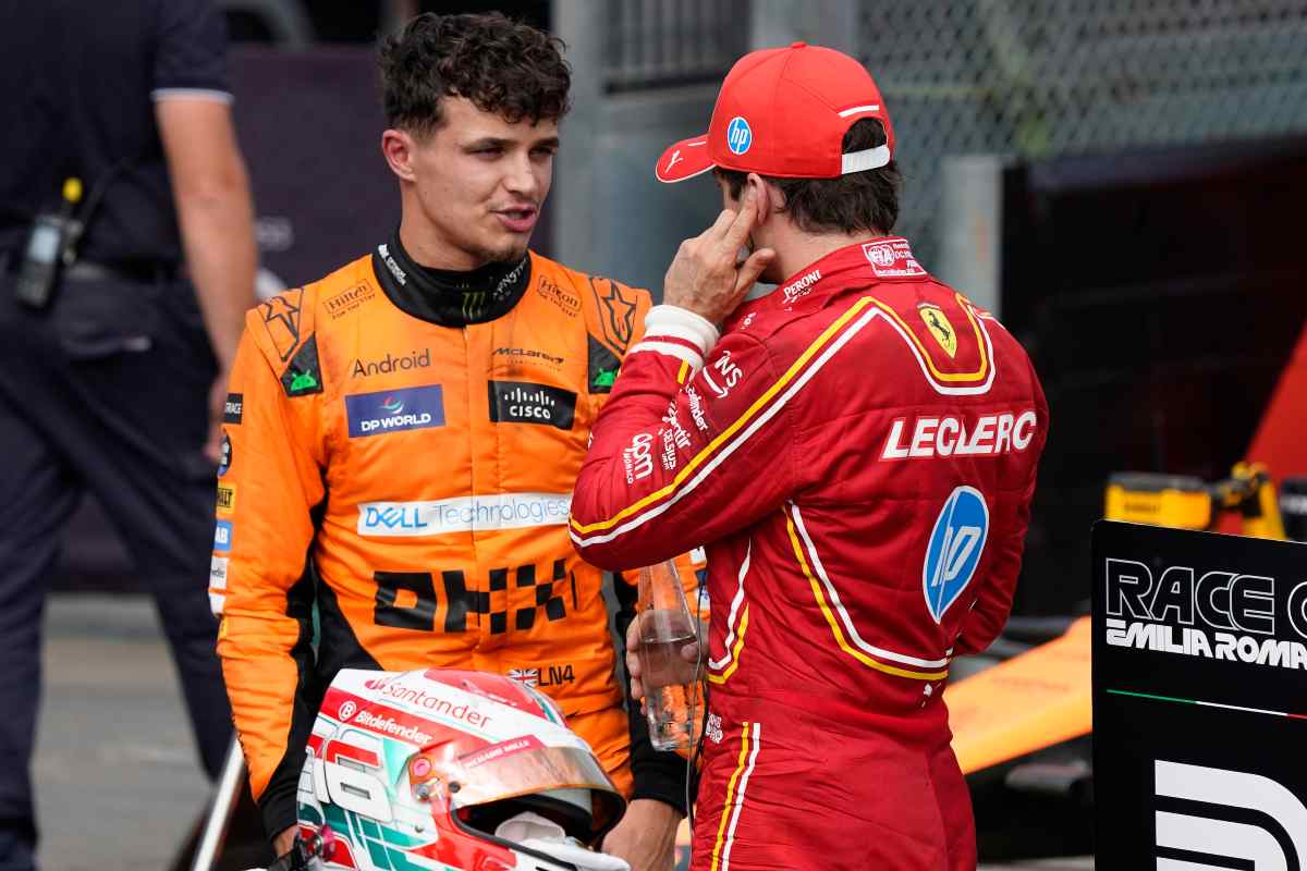 Lando Norris e Charles Leclerc