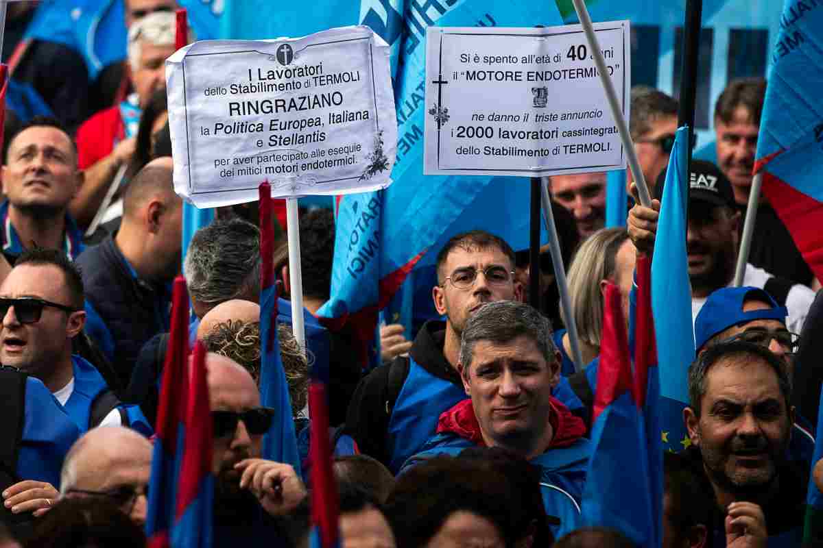 Proteste dei lavoratori dell'automotive