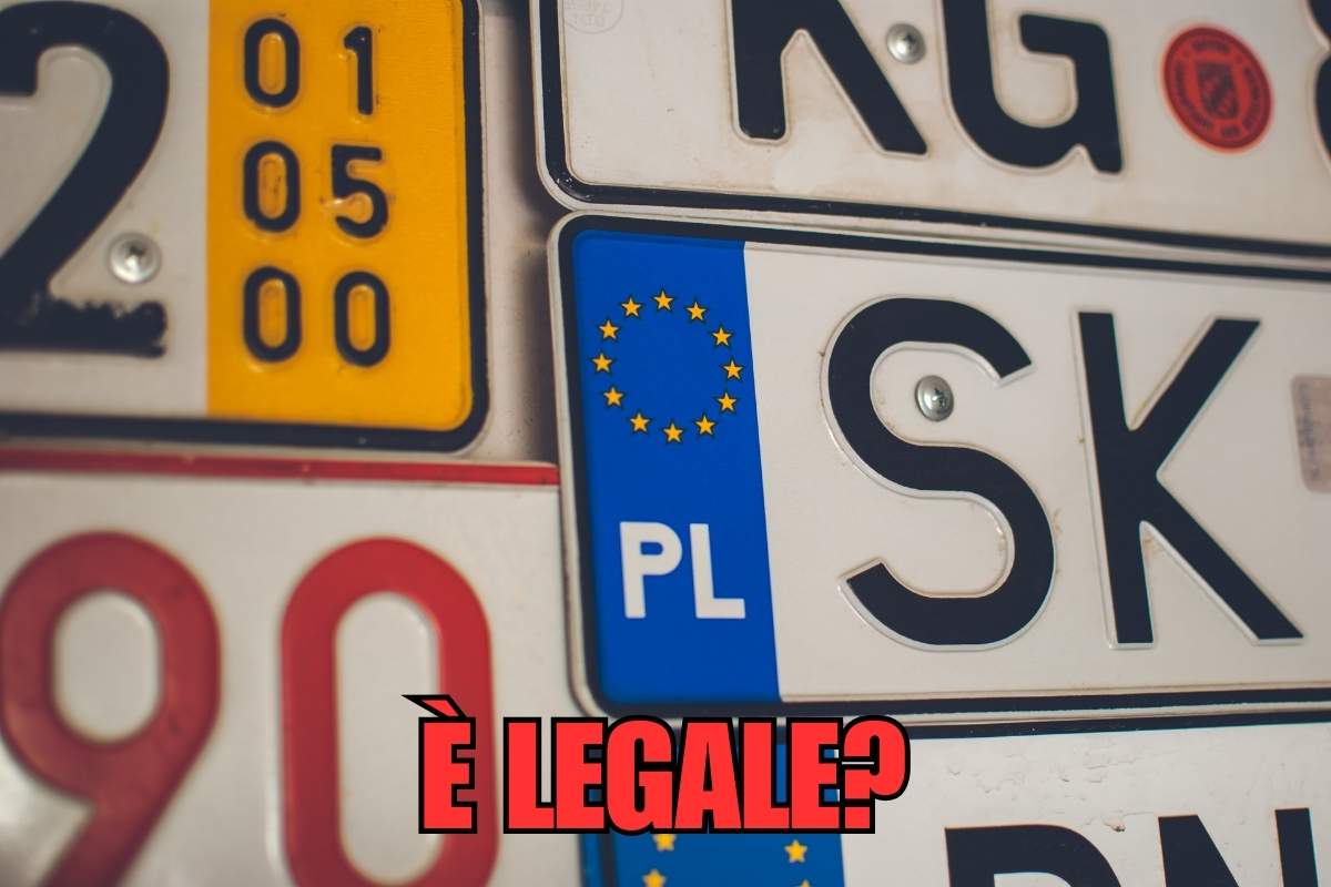 la targa polacca è legale?