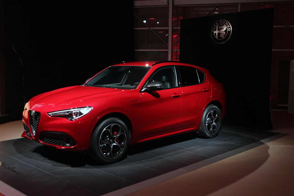 L'Alfa Romeo Giulia in esposizione