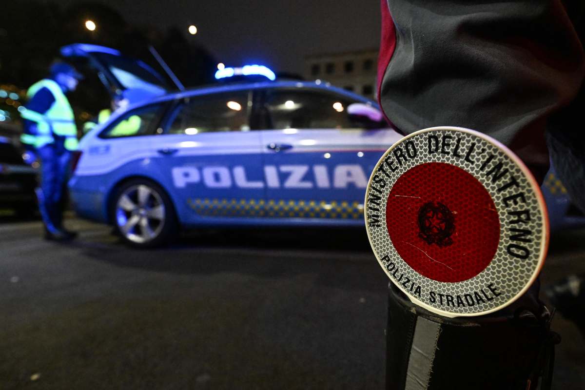 posto di blocco della polizia