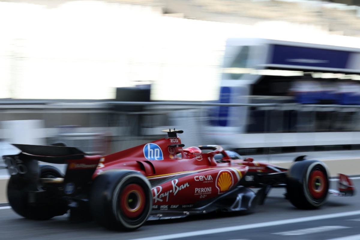 La Ferrari di Charles Leclerc ad Abu Dhabi