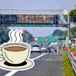 Caffè gratis in autostrada