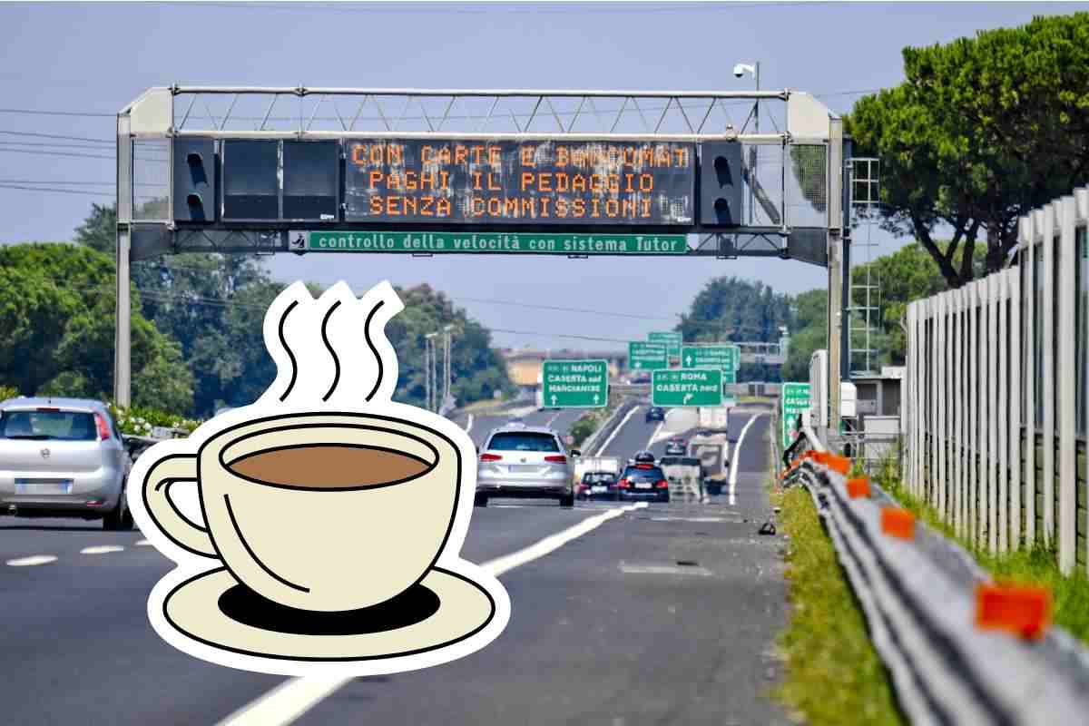 Caffè gratis in autostrada