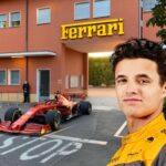 Lando Norris in Ferrari