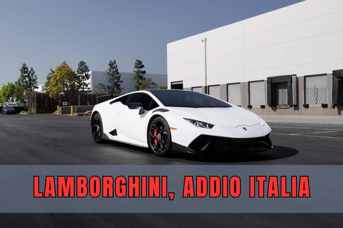 lamborghini addio italia