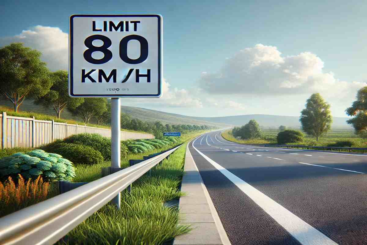 dove c'è il limite di 80km/h in autostrada