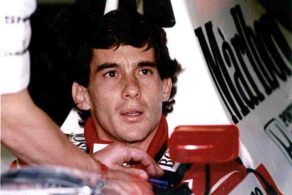 Ayrton Senna a bordo della McLaren