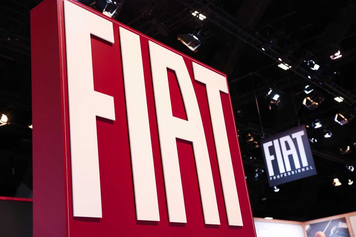 Il marchio Fiat in esposizione