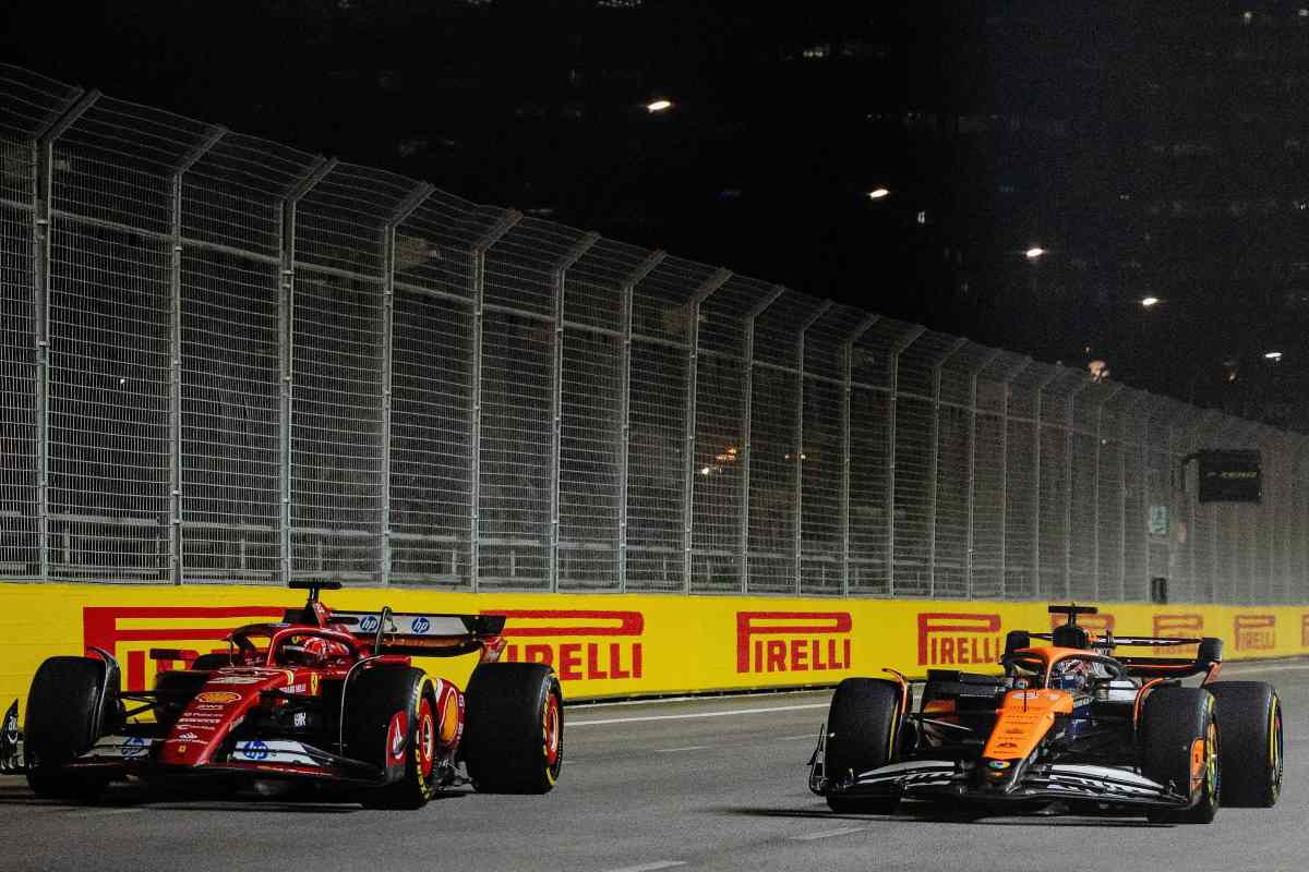 Ferrari e McLaren durante un GP di Formula 1