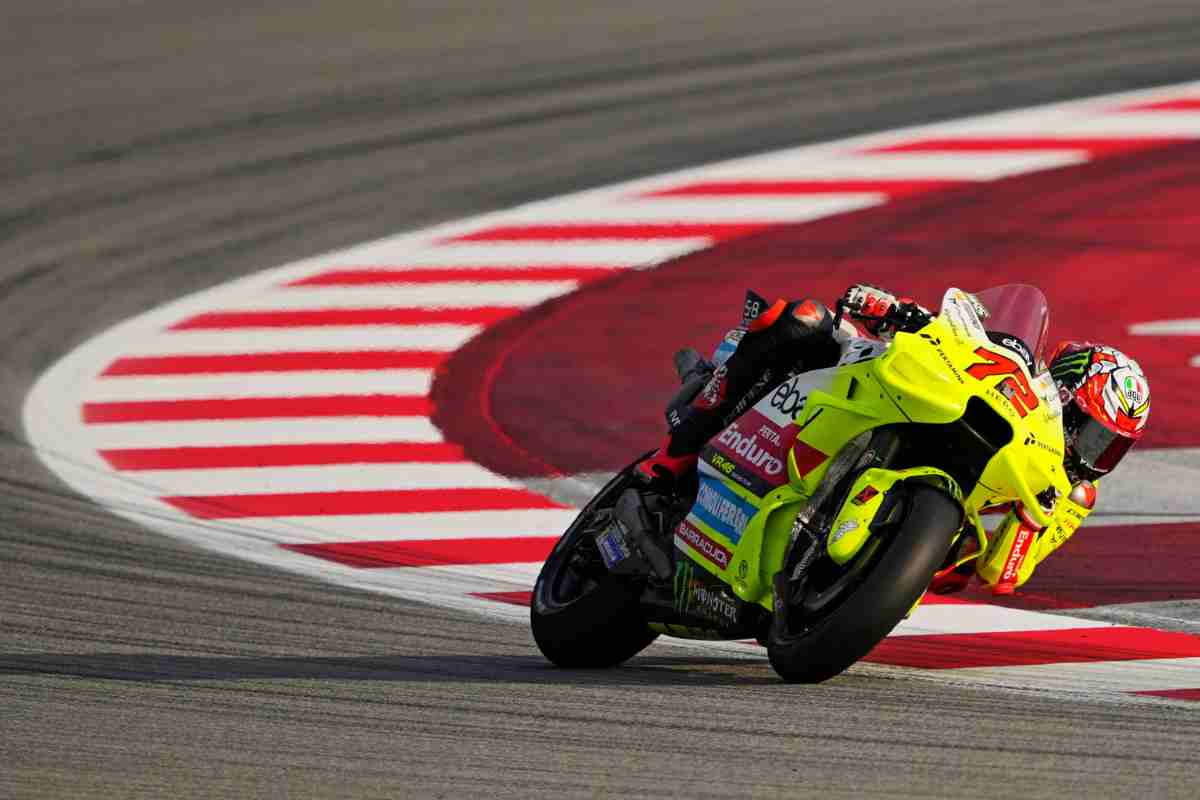 Moto VR46 durante un Gran Premio 