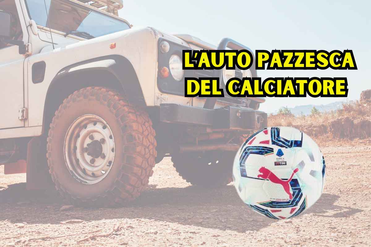 auto del calciatore