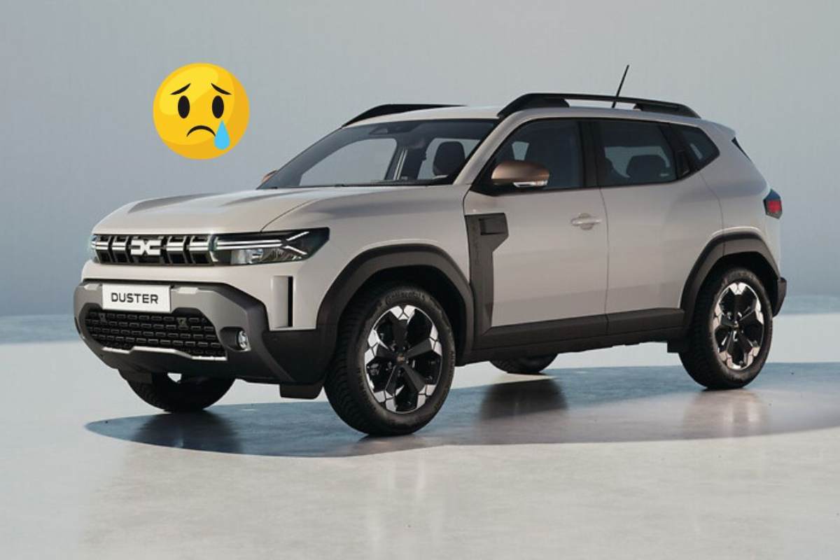 La Dacia Duster e l'emoticon con la lacrima