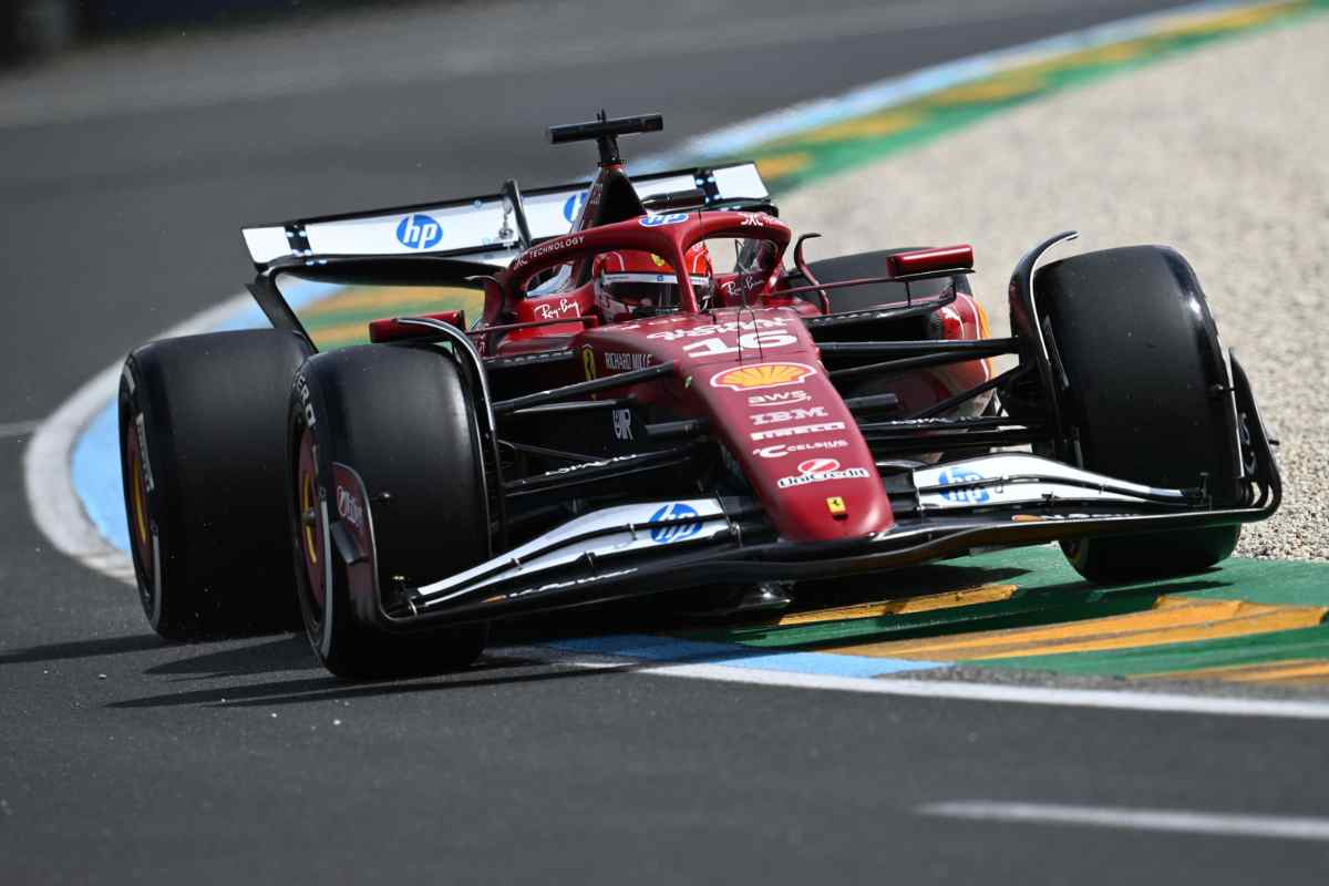 Ferrari in pista in Australia