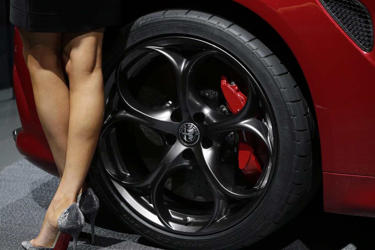 Ruota di un'Alfa Romeo