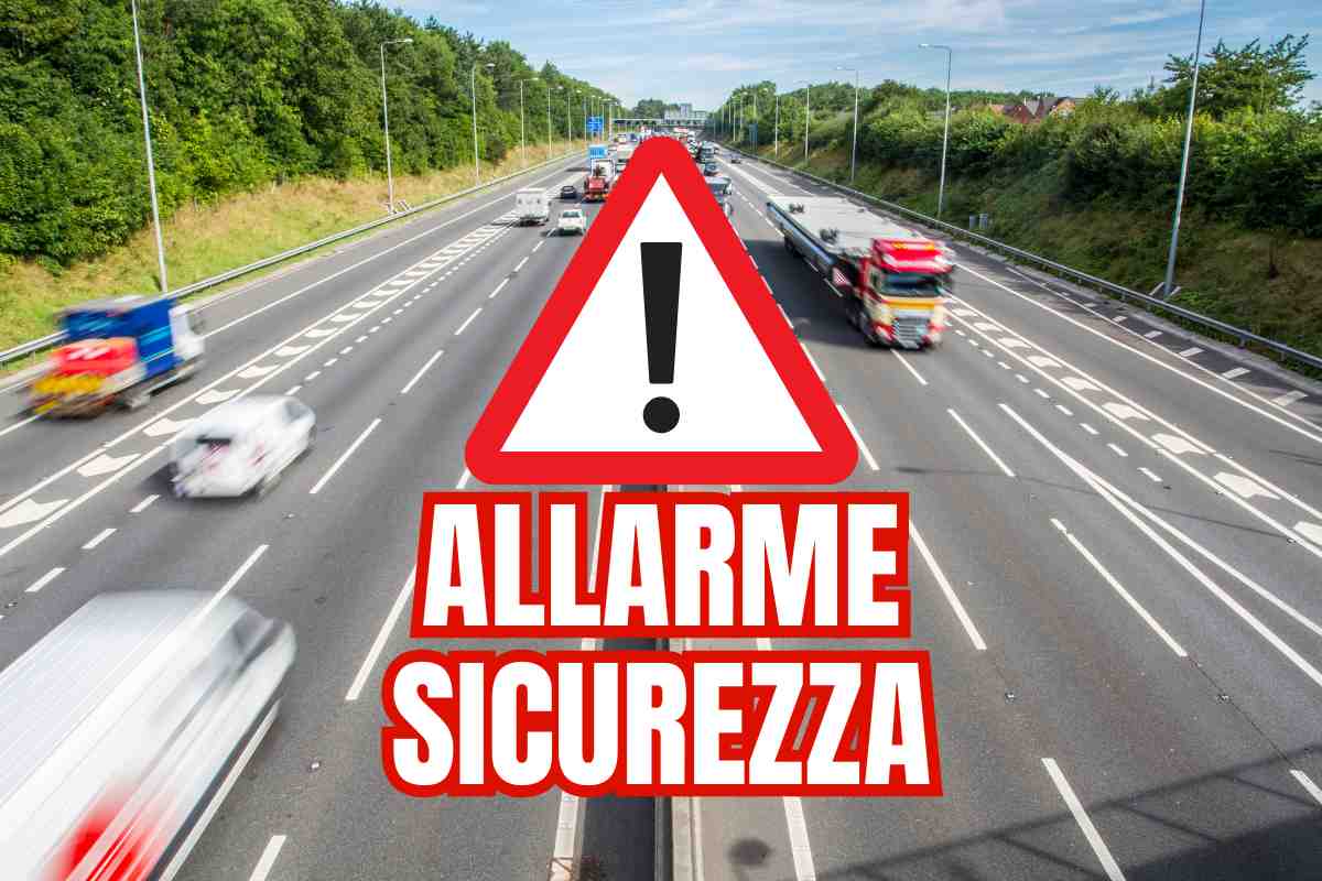 Allarme sicurezza autostrade