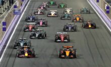 La partenza di un GP di Formula 1