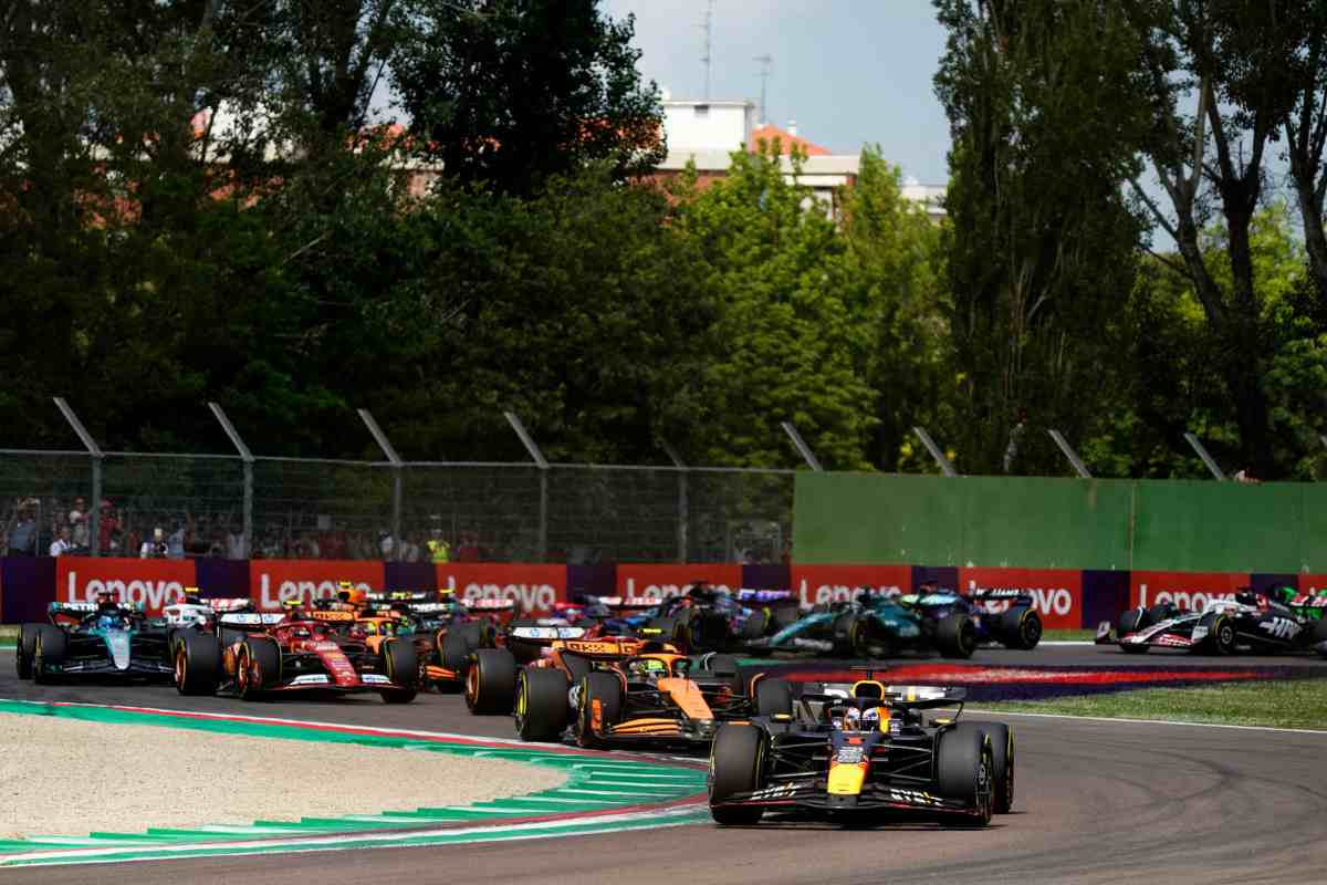 Le vetture in gara nel Gran Premio di Imola del 2024