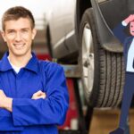 Meccanico al lavoro