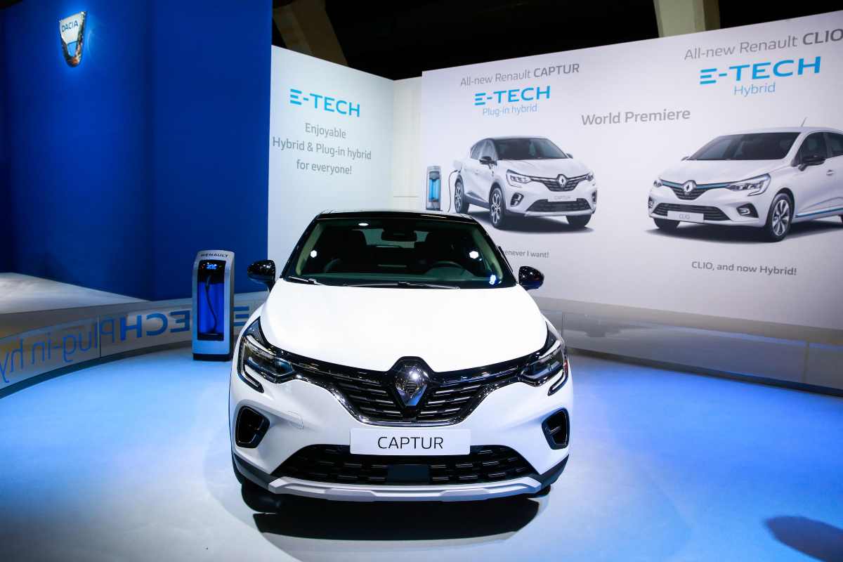 La Renault Captur in esposizione
