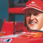 Michael Schumacher a bordo della Ferrari